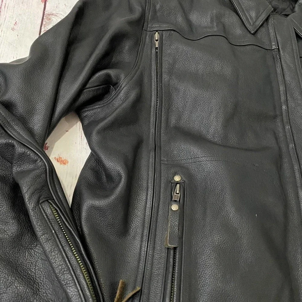Harley-Davidson Old Forge Leather Motorcycle Jacket - 2XL - Picture 9 of 12
